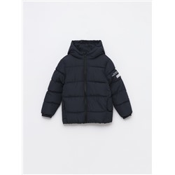 QUILTED JACKET WITH SLOGAN