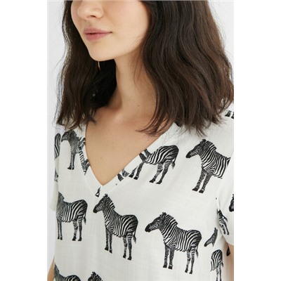 Camiseta manga corta zebras