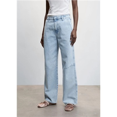 Jeans wideleg tiro medio -  Mujer | MANGO OUTLET España