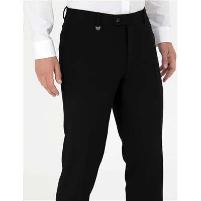 Siyah Ekstra Slim Fit Kumaş Pantolon