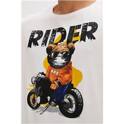 Bad Bear, Fever Beyaz Baskılı Erkek Tişört