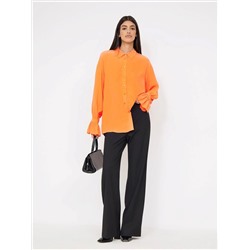 Рубашка однотонная, B2827/tangerine