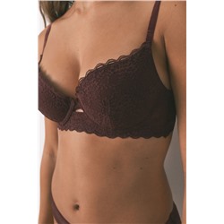 Sujetador GORGEOUS push up encaje burdeos