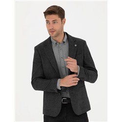 Füme Slim Fit Ceket