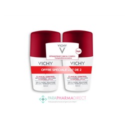 Vichy Déodorant Clinical Control Détranspirant 96h Bille 2x50mlLot  × 2