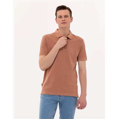 Kahverengi Slim Fit Polo Yaka Tişört