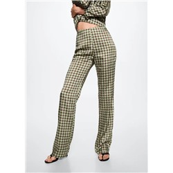 Pantalón satinado estampado -  Mujer | MANGO OUTLET Melilla