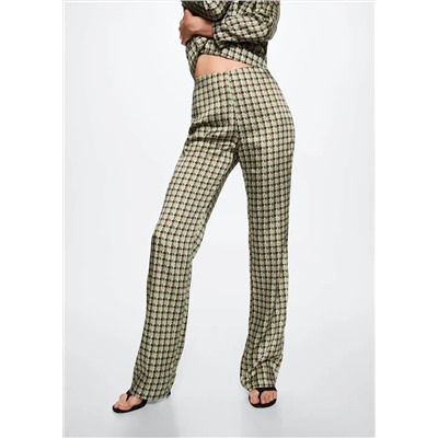 Pantalón satinado estampado -  Mujer | MANGO OUTLET Melilla
