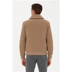 Erkek Camel Kaşe Mont
