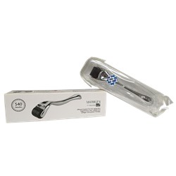 [MATRIGEN] Мезороллер ДЛЯ ЛИЦА серебряный 540 игл длиной 0.5 мм Meso Roller 540 SilverDermaRoller, 1 шт