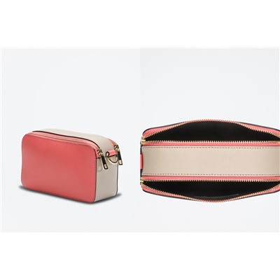 Bandolera de piel Mini Luna Camel