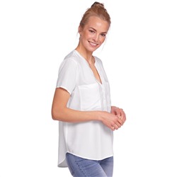 Damen Bluse mit Brusttaschen