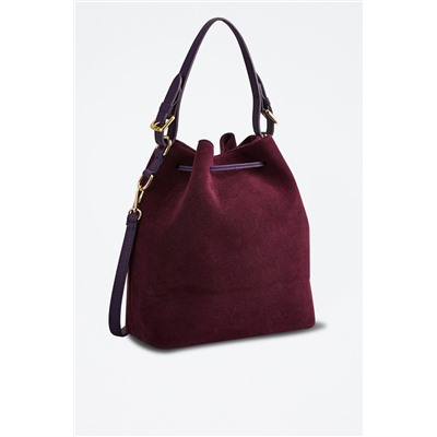 Bolso saco de piel Jila Violeta