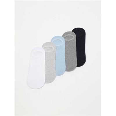 5-PACK OF BASIC NO-SHOW SOCKS