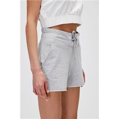 Bad Bear, Serena Sweatshorts Gri Melanj Kadın Şort
