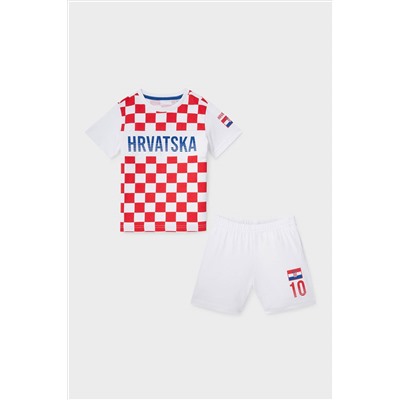 Shorty-Pyjama - Bio-Baumwolle - 2 teilig