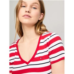 Stripe V-Neck Favorite T-Shirt