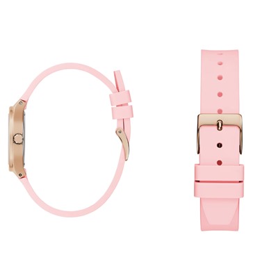 Pink Analog Silicon Watch