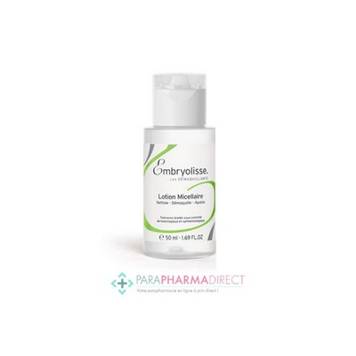 Embryolisse Lotion Micellaire Soin Nettoyant Démaquillante Apaisant 50ml FORMAT VOYAGE