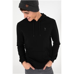 Erkek Siyah Basic Sweatshirt