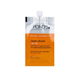 Осветляющий солнцезащитный крем для лица POND'S 7.5 гр /POND'S Flawless White Blemish Prevention UV Cream SPF 15 PA ++ 7.5 gr
