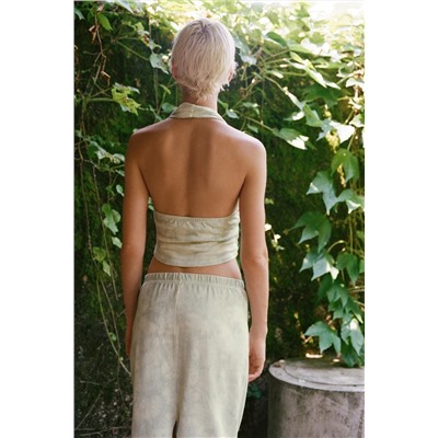HEAVY COTTON TIE-DYE CROP TOP