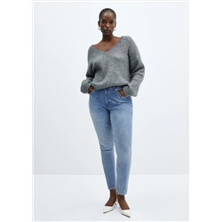 Jeans skinny tiro alto