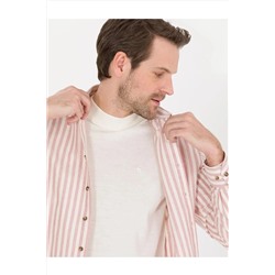 Pierre Cardin Pembe Regular Fit Uzun Kollu Gömlek EGEBUTİK 1565996.VR041