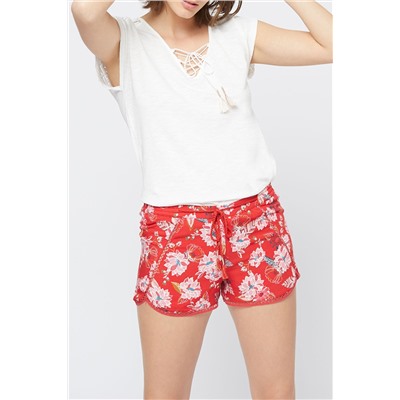 Short casual Kyra Rojo y blanco
