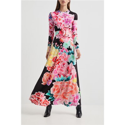 Vestido largo flores