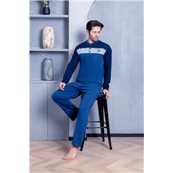 AHENGİM Man Erkek Pijama Takımı Interlok Öön Orta Parçalı Pamuklu Mevsimlik M70052267 1-2-10001210