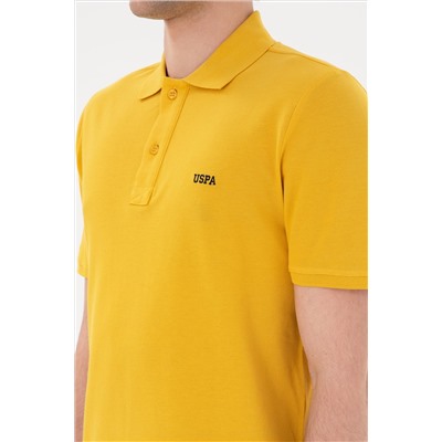 Erkek Regular Fit Polo Yaka Safran Basic Tişört