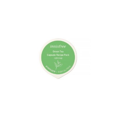Capsule Recipe Pack-Green Tea (Sleeping Pack), Маска для лица с экстрактом зеленого чая (увлажение)