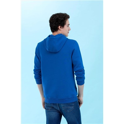 Saks Kapüşonlu Basic Sweatshirt