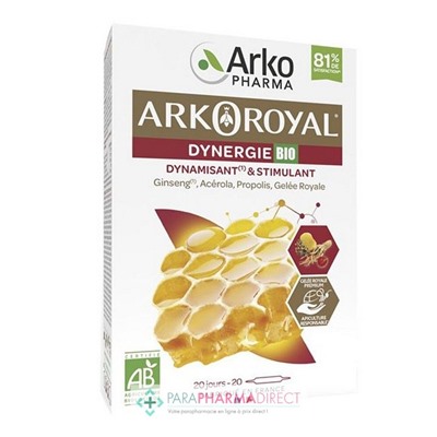 Arkopharma Arkoroyal - Dynergie Bio 20 Ampoules