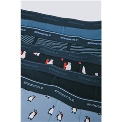 Pack 5 boxers algodón estampados