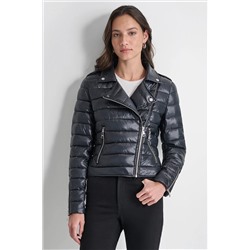 MOTO STYLE PUFFER JACKET