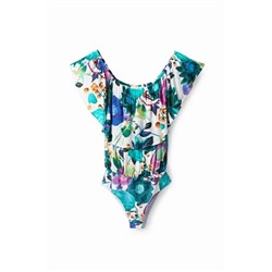 Body floral cuello de barco
