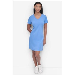 MINI STUD LOGO V-NECK T-SHIRT DRESS