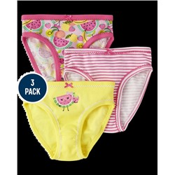Gymboree  Girls Fruit Briefs 3-Pack - Multi Clr