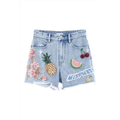 Short Azul claro