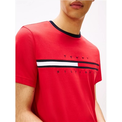 Embroidered Flag Logo T-Shirt