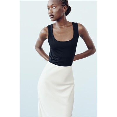 POLYAMIDE TOP WITH WIDE STRAPS