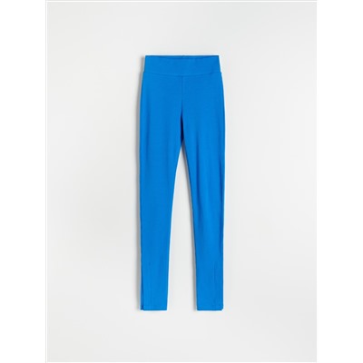 Jerseyleggings aus Rippstrick