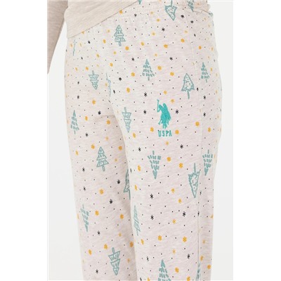 Kadın Gri Melanj Pijama Takımı