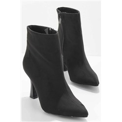 Bambi Siyah Süet Kadın Bot & Bootie K02948010002