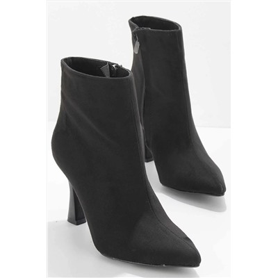 Bambi Siyah Süet Kadın Bot & Bootie K02948010002