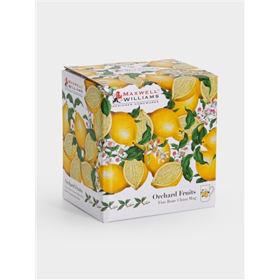 Кружка, 300 мл, фарфор F, белая, Лимон, Orchard Fruits