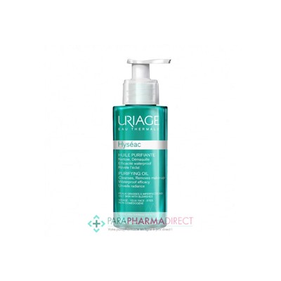 Uriage Hyséac Huile Purifiante Nettoyante Démaquillante Peaux Acnéiques 100ml
