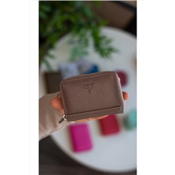 Garbalia, Sydney Hakiki Deri Bozuk Para Gözlü Fermuarlı Unisex Vizon Cüzdan